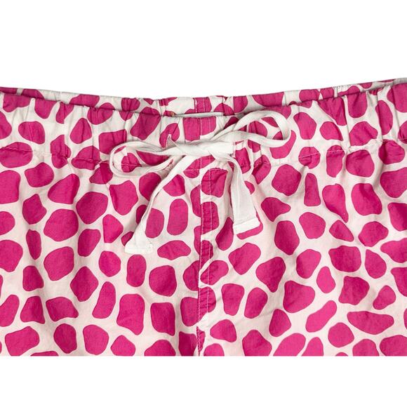 2/$15 J. Crew Cotton Sleep Shorts Pink White Drawstring Lightweight Size XS - Picture 3 of 8
